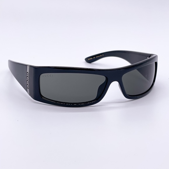 NEW GUCCI GG1492S BLACK UNISEX SHIELD SUNGLASSES GUCCI - Picture 7 of 14